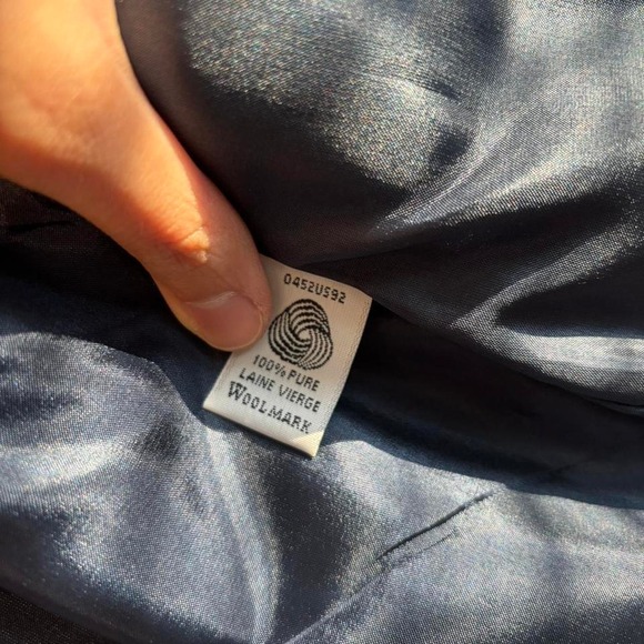 Vintage Pendleton Preppy Wool Plaid Red Blue Velvet Twee Jacket Medium - Large - Picture 13 of 13